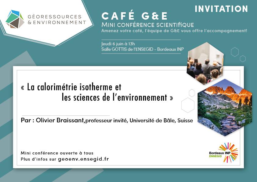 café G&E conférence scientifique