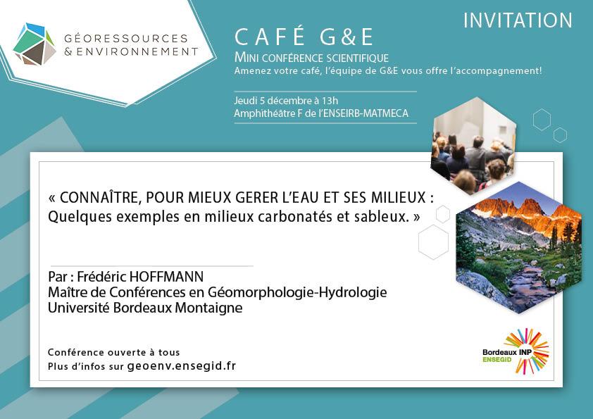 café G&E conférence scientifique