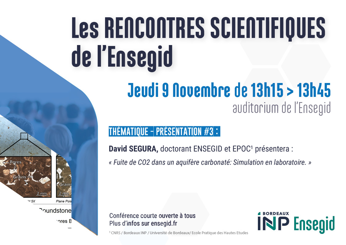 Rencontres scientifiques de l'ENSEGID - Bordeaux INP #3
