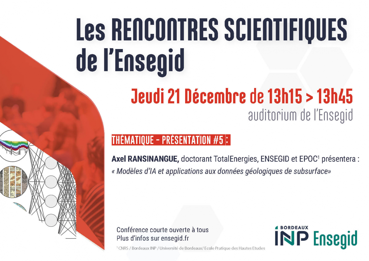 Rencontres scientifiques de l'ENSEGID - Bordeaux INP #5