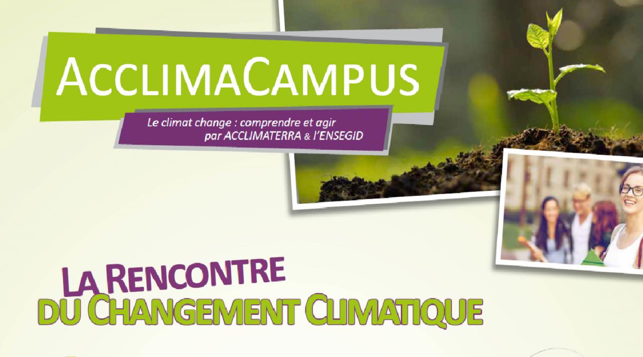 AcclimaCampus - L'évènment des enjeux environnementaux