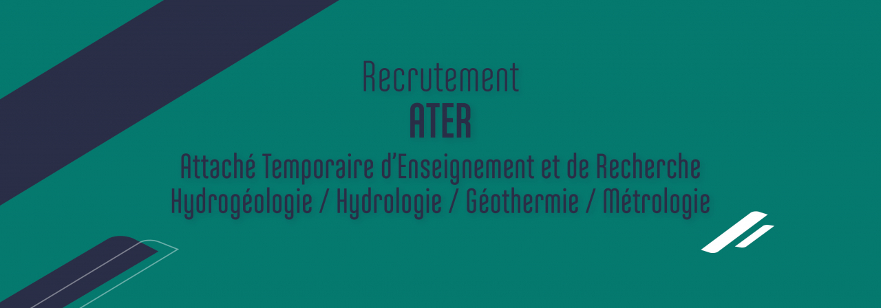 Recrutement d'unun Attaché Temporaire d’Enseignement et de Recherche (ATER) pour 2024-2025