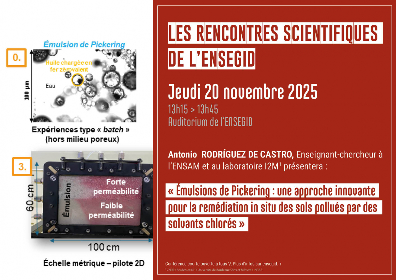 Affiche Rencontres Scientifiques de l'ENSEGID : Antonio RODRÍGUEZ DE CASTRO Affiche Rencontres Scientifiques de l'ENSEGID : Antonio RODRÍGUEZ DE CASTRO
