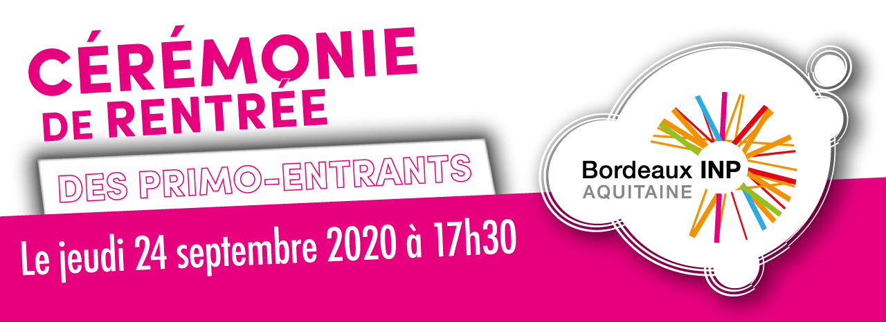 Cérémonie de rentrée des primo-entrants Cérémonie de rentrée des primo-entrants