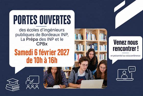 Journée portes ouvertes ENSEGID - samedi 6 février 2027