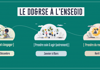 La demi-heure DD&RSE de l’ENSEGID : une demi-heure pour échanger, (se) comprendre et avancer ensemble