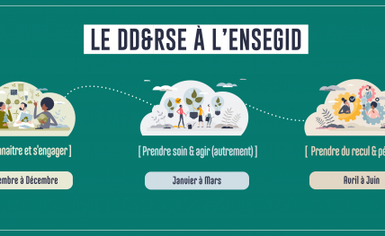 La demi-heure DD&RSE de l’ENSEGID : une demi-heure pour échanger, (se) comprendre et avancer ensemble