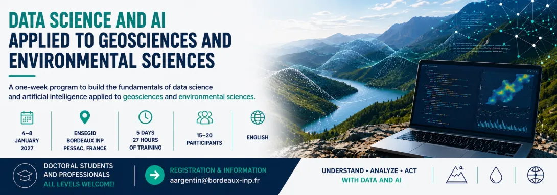 Data Science and AI applied ti geosciences and environmental sciences