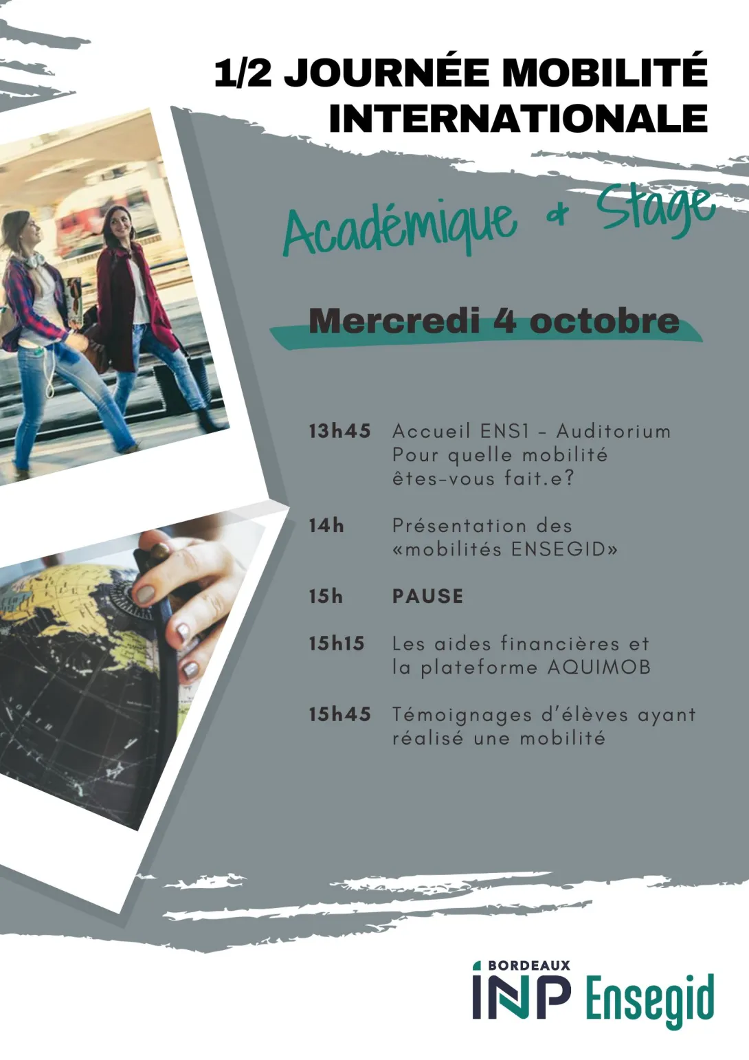 1/2 Journée mobilité Internationale de l'ENSEGID