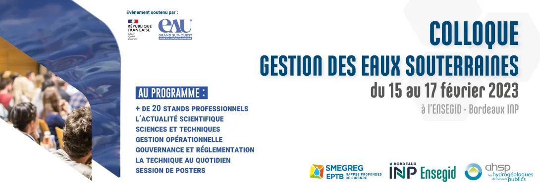 Colloque gestion des eaux souterraines